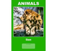 Animals - lion: This is just a notebook, beautiful low-content lined journal, 98 pages, 6x9, white paper, college ruled