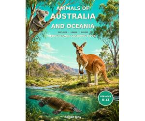 Animals od Australia and Oceania: Educational Coloring Book