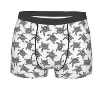 Animals Sea Turtles Uomo Pantaloncini Boxer retrò Boxer da Uomo Elasticizzati Mutande per L'Uso Quotidiano Sportivi Uomini L