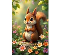 Animals Squirrels 500 Piece Jigsaw Puzzles for Adults, Colourful, Challenging & Brainteasing Adult puzzles 500 Pieces Flowers, Fun jigsaws for The Whole Family 20x15 inch