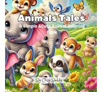 Animals Tales: Simple & Cute Animal Coloring Book