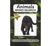 Animals Word Search: Animal Word Search Puzzle Book: Word Searches with Easy to Read Print about Animals from Around the World| 6x9 inches, 110 pages ... for Gifts, Vacations, Holidays, and Free Time