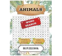 Animals Word Search Big Puzzle Book: Word Searches with Easy to Read Print about Animals, Animal lovers, Zoo, and More | 8.5x11 inches, 141 pages | 70 ... Animal lovers, Birthdays, Relaxing, and Games