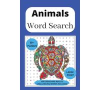 Animals Word Search Book: An Animal Themed Word Find Puzzle for Adults, Seniors, and Teens