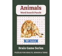 Animals Word Search Puzzle Book: Animals-Themed Word Searches with Clear Print - 50+ Puzzles Covering Animal Names & Vocabulary | 6x9 Inches, 110 Pages | Perfect for Vacations, Holidays, and Free Time