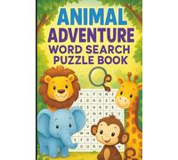 Animals Word Search Puzzle Book for Kids Ages 6-12: 50+ Fun Puzzles with 495 Animal Words | Easy-to-Read Layout, 9 Words Per Puzzle, Educational & Screen-Free Activity