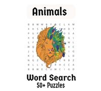 Animals Word Search Puzzle Book: Word Search with Easy to Read Print about Animals and more | 6x9minches, 110 pages | 55+ puzzles ... Gift for Vacations, Holidays, and Free Times