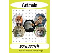 Animals word search puzzle book: Word search with easy to read print about animals, reptiles and bugs. 8.5x11 inches 110 pages 50+ puzzles...for gifts vacations holidays and free times.
