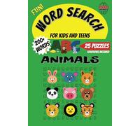 Animals Word Search Puzzle Book: Word Search with Easy to Read Print about Animals, Zoo, Jungle and More | 6x9 inches, 50 pages | 25 Puzzles, 200+ ... Mind Games, Gift for Kids and Teens