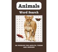 Animals Word Search Puzzle Book: Word Searches with Easy to Read Print about a Variety of Animals I 55 Puzzles I Great Gift for Holidays and Vacations