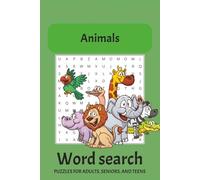 Animals Word Search Puzzle Book: Word Searches with Easy to Read Print about Animlas, Nature, Animal facts and more| 6x9 inches,110 pages|50 plus puzzles