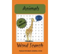 Animals Word Search Puzzle Book: Word Searches with Easy to Read Print about Mammals, Reptiles, and Insects | 6x9 inches, 110 pages | 50+ Puzzles ... Fun Exercise For Your Brain