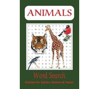 Animals Word Search Puzzle Book: Word Searches with Easy to Read print about Snakes, Cats, Birds, Predators, Monkeys and More | 6x9 inches, 110 pages ... | Gift for Vacations, Holidays, Free Times