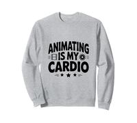 Animare è il mio Cardio Animazione Disegnare Animate Storytelling Felpa
