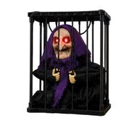 Animated Motion Sensor Halloween Witch Decoration with Light-Up Eyes