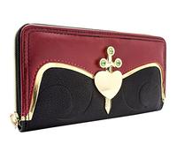 Animation Snow White Evil Queen Cuore Box Emblema Metallo Borsa/Portamonete Clutch con Tasca per Monete & Porta Carte, Nero