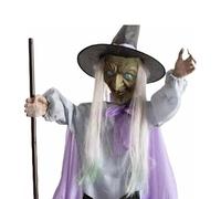 Animato In bilico Strega Decorazione di Halloween Con Tocco Suono Attivato Ornamento Per Giardino Cortile Prati Interni Decorazione di Halloween