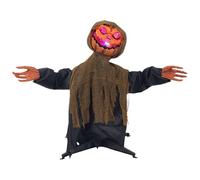 Animatronics di Halloween - giocattolo swing infestato, figura esterna spaventosa | Creatura del giardino animato animato, creatura appesa alla zucca per la configurazione di compleanno del patio del