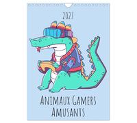 Animaux Gamers Amusants (Calendrier mural 2027 DIN A4 horizontal), CALVENDO cale