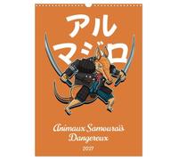 Animaux Samouraïs Dangereux (Calendrier mural 2027 DIN A3 horizontal), CALVENDO calendrier mensuel: Explorez la fusion sauvage entre les animaux et ... images captivantes de créatures dangereuses.