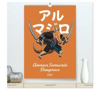 Animaux Samouraïs Dangereux (Calendrier mural haut de gamme 2027 DIN A2 horizontal), CALVENDO calendrier mensuel: Explorez la fusion sauvage entre les ... images captivantes de créatures dangereuses.