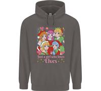 Anime A Girl Who Loves Elves Natale Xmas Uomo Felpa