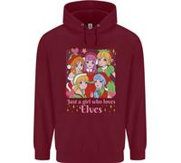 Anime A Girl Who Loves Elves Natale Xmas Uomo Felpa