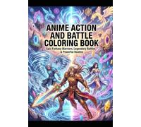 Anime action and battle coloring book: Anime ninja coloring book