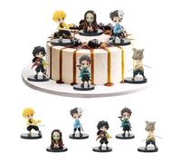 Anime Action Figure, Devil's Blade Figure Giocattoli, 6 Pezzi Devil's Blade Cake Topper, Decori Torte Bambini per Figure da Collezione Doll Giocattoli e Decorazione Torta di Compleanno
