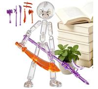 Anime Action Figure Toys - ABS 12x3x8.5cm | Multi Joint Character Model | Assembly Figure With 7 Fighting Tools Accessories Poseable Collectible Display Toy For Fans Home Desk Shelf Playroom Use