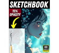 Anime Aesthetic Portrait Sketchbook for Artists: 15% Opacity Practice Sketchbook - Improve Anime Face Structure, Line Confidence & Expressive Drawing Skills