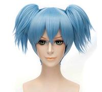 Anime Ansatsu Kyoushitsu Assassination Classroom Shiota Nagisa Wig Sallyface Sally Cosplay Wig Clip Ponytails Wigs + Wig Cap