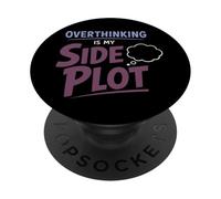 Anime Ansia Pensare troppo Weeb Kawaii Overthinker Merch PopSockets PopGrip Adesivo