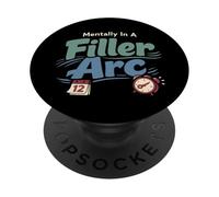 Anime Ansia Pensare troppo Weeb Kawaii Overthinker Merch PopSockets PopGrip Adesivo