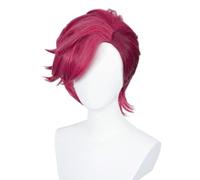 Anime Arcane Vi Cosplay Parrucca, Profondo Colore Rosa Breve Donna E Uomo Parrucche Con Cappuccio Parrucca, Per Halloween, Partito, Carnevale, Vita Notturna, Concerti, Matrimoni
