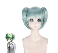 Anime Assassination Classroom Parrucche Ansatsu Kyoushitsu Kayano Kaede Parrucca Cosplay Perucas Capelli corti verdi con Chip Coda di cavallo