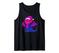 Anime Baby Dragon Christmas Santa Bisexual Pride Colors Canotta