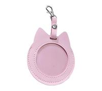 Anime Badge Case - Cat Shaped Leather Display Holder, Protective Storage Cover for Kids, Teens, Adults, Collectors, Concerts, School, Events, Trade Shows, Craft Projects, Themed Parties | Stylish