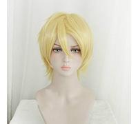 Anime BANANA FISH Ash Lynx Aslan Giada Callenreese Parrucche Cosplay Corto Biondo Resistente al calore Capelli sintetici Parrucca parrucche KUMZ6293