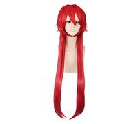 Anime Black Butler Grell Sutcliff Parrucca Lunga Rossa Costume Cosplay Resistente Al Calore Capelli Sintetici Uomini Donne Parrucche Cosplay