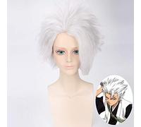 Anime BLEACH Hitsugaya Toushirou parrucca corta argento bianco costume cosplay uomo donna parrucche sintetiche resistenti al calore capelli parrucche PL-157