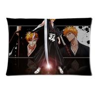 Anime Bleach Ichigos Pillowcases Custom Pillow Case Cushion Cover 20 X 30 Inch Two Sides