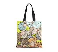 Anime Borsa a mano da donna Ayanami Rei/Asuka Langley Soryu Borsa a mano Carino Animali Elements, borsa della spesa Anime Amanti Regalo, Type01, 34x10x38cm