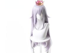 Anime Bowsette Booette Principessa Teresa Cosplay Parrucca, Grigio Viola Lunghi Capelli Lisci Per Halloween, Partito, Carnevale, Vita Notturna, Concerti, Matrimoni