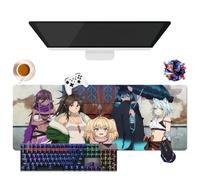 Anime Brilliant Healer's New Life in the Shadows - Tappetino per mouse impermeabile extra large | base in gomma antiscivolo per PC, portatile, e-Sport (2, 31,5" × 11,8" × 0,12")