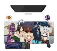 Anime Brilliant Healer's New Life in The Shadows | Tappetino per mouse impermeabile extra large | base in gomma antiscivolo per PC, portatile, e-Sport (2, 35,4" × 15,7" × 0,12")
