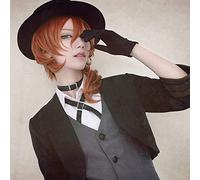 Anime Bungo Stray Dogs Chuya Nakahara Chuuya Cosplay Wig Heat Resistant Synthetic Hairpiece Halloween Party Costume Wigs