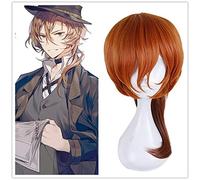 Anime Bungo Stray Dogs Cosplay Chuya Nakahara Chuuya Parrucca 50 cm Capelli lunghi Halloween Party Costume Parrucche + Protezione parrucca