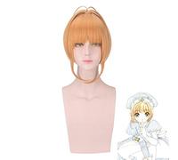 Anime Card Captor Sakura Clear Card Sakura Kinomoto Parrucca Cosplay Donne Card Captor Sakura Capelli sintetici Festa di ruolo Parrucche Parrucca taglia unica PL-439