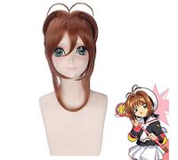 Anime Card Captor Sakura Kinomoto Parrucca Costume Cosplay Card Captor Sakura Capelli Delle Donne Parrucche Del Partito Di Halloween Pl-238-1